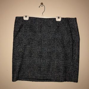 SALE! Ann Taylor blue & black tweed skirt, size 18
